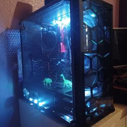 Custom Built PC RGB Lights And Monitor 