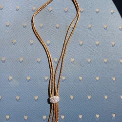 swarovski tassel drop necklace