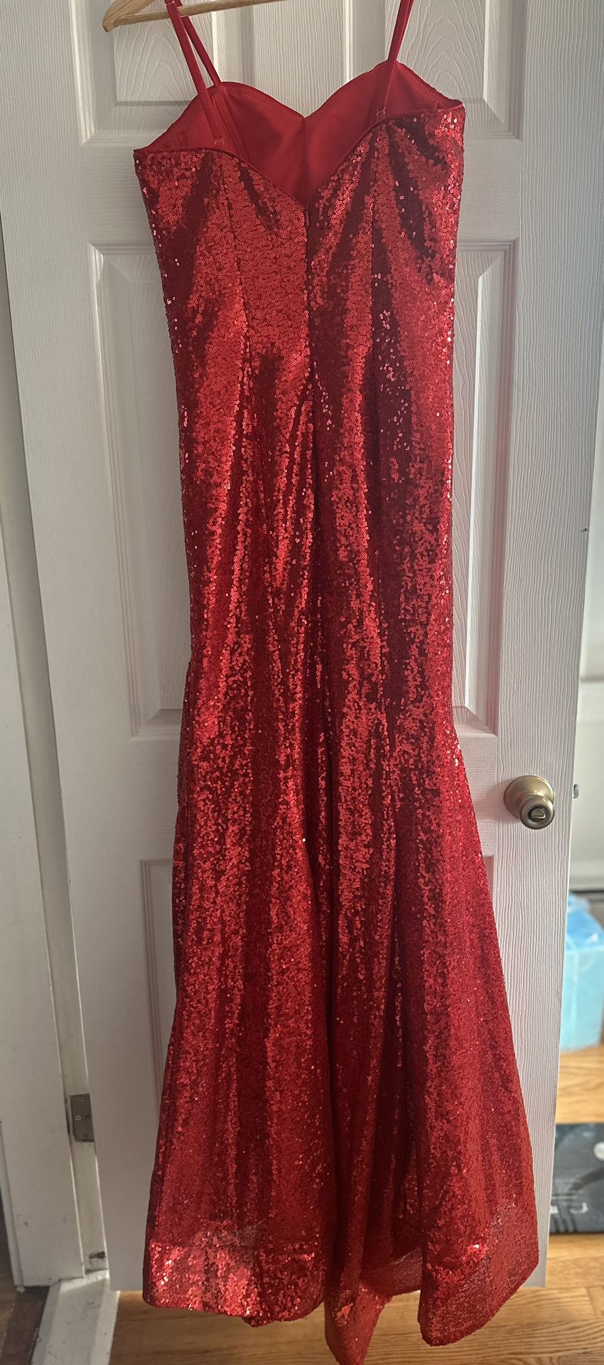 Lauphier Red Sequin Prom Dress