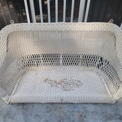 Wicker Porch Swing 