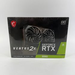 New MSI GeForce RTX 3060 Ventus 2X OC 12GB GDDR6 Graphics Card 912-V397-050