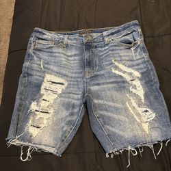 Blue Denim Shorts