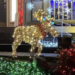 FREE Christmas Moose Lit Yard Decoration