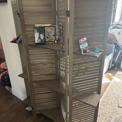Room Divider/shade With Shelves 