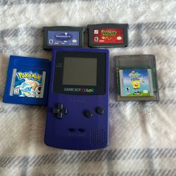 Gameboy Color With Games