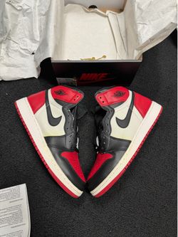 DS Jordan Bred Toe 1 GS size 6 6Y Nike 100% Authentic