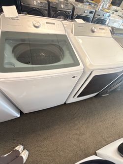 SAMSUNG WASHER AND DRYER TOP LOAD SET ON SALE |$0 DOWN