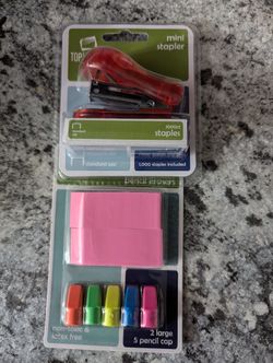 Mini Stapler + Eraser Kit [$8.00]