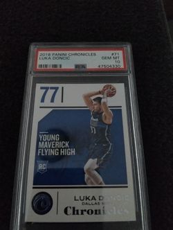 Luka Doncic ROOKIE 2018 Chronicles #71 GREEN PSA10 GEM MINT Mavericks  *LOW POP*.