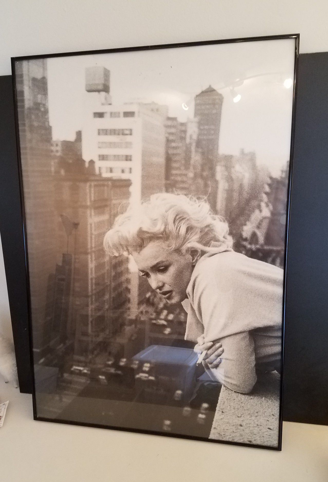 Marilyn Monroe Rare Rooftop Framed Print