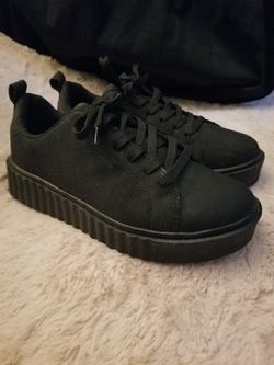 Black sneakers
