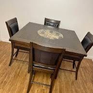 5Piece Dining Table With Chairs 