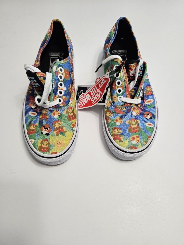 Brand New Mario Vans 6.5 M 8 W