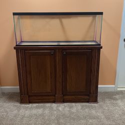 Fish Tank And Cabinet 