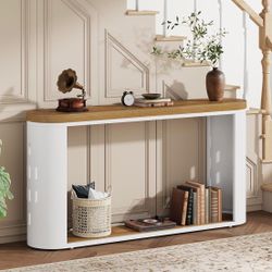 Console Table for Entrway, Wooden Foyer Table