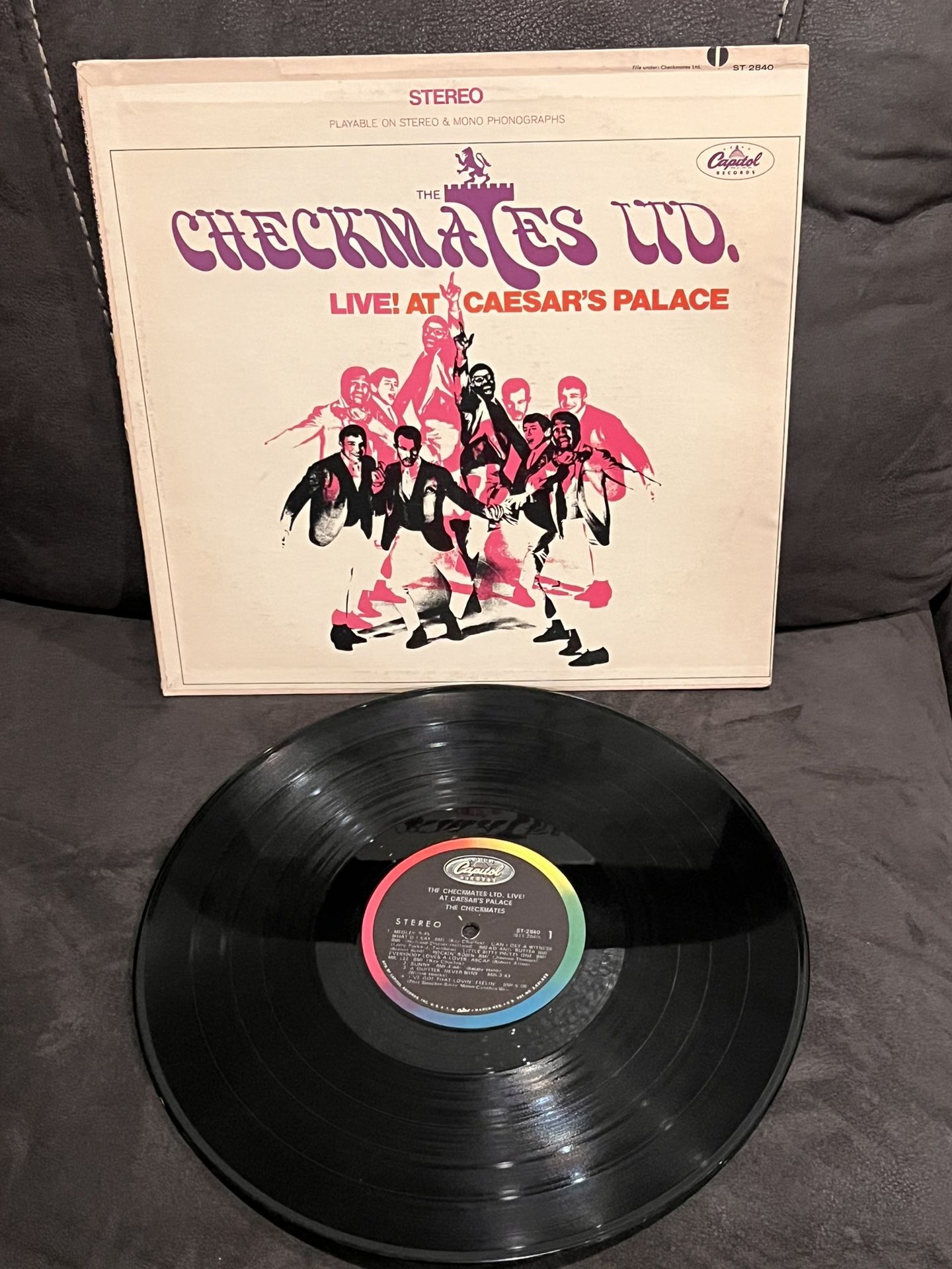 Vintage LP Vinyl Record Album The Checkmates LTD Live Soul R&B Funk