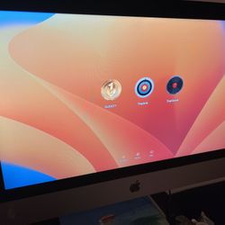 IMAC & M-Audio Studio Monitors  