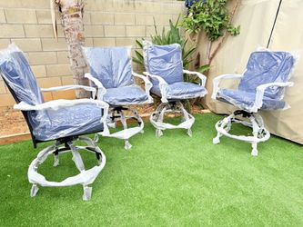 Outdoor barstools swivel chairs new in the box