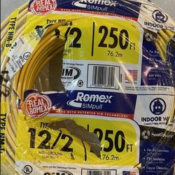 New 250’ Rolls Of 12/2