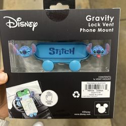 NWT Licensed Disney Stitch gravity lock vent  Phone Mount