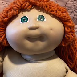 Vintage Cabbage Patch Doll 1985 Rare Red Hair, Green Eyes, One Dimple Teresa Ann