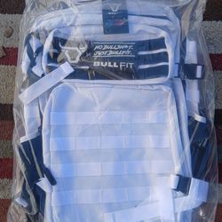 BRAND NEW White Heavy Duty backpack