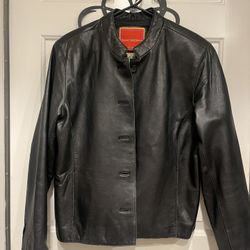 Woman’s Black Leather Jacket 