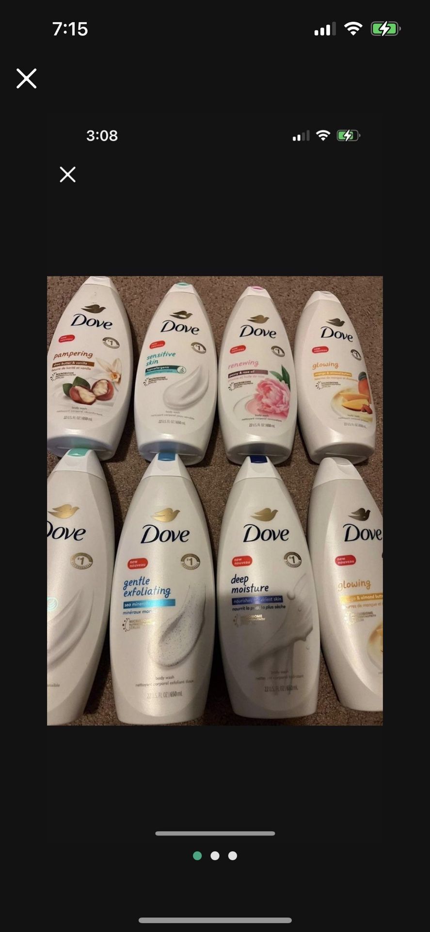 Dove Body Wash $4 Each