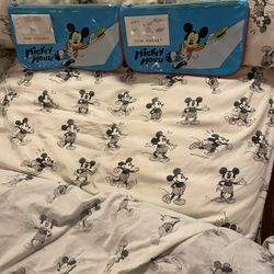 Vintage Walt Disney Mickey Mouse Productions Vinyl Pencil Case with Coin Pocket