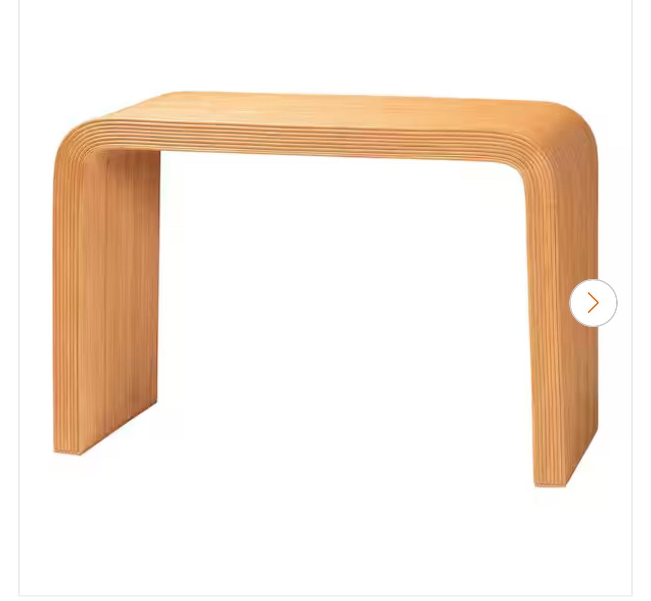 Guevara 44.9 in. Light Honey Specialty Wicker Rattan Console Table