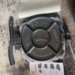 ARC Tortilla Press 10.4 Cast Iron Tortilla Maker, Black Gray 