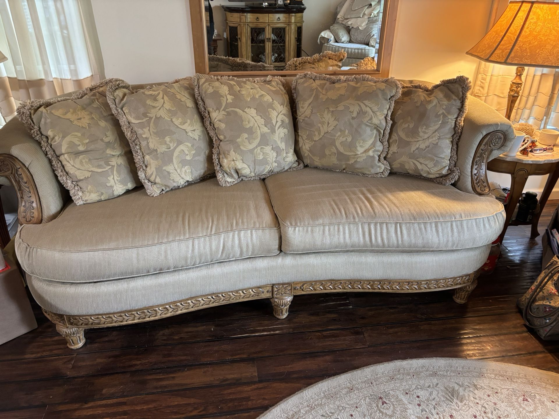 Havertys Couch And Matching Arm Chair