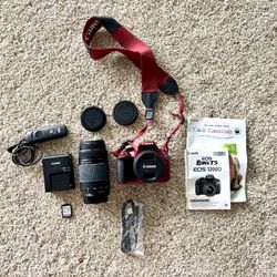LIKE NEW Canon EOS Rebel T5 Camera + Accessories
