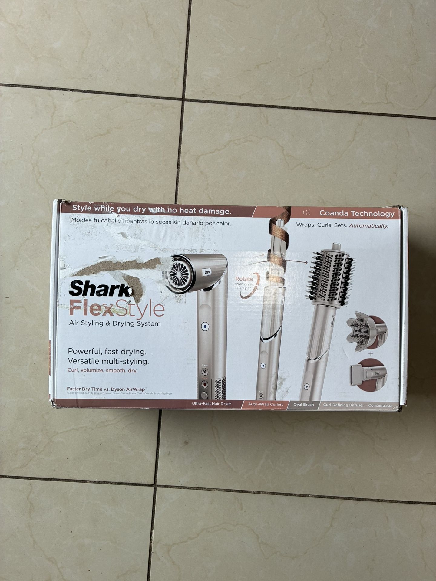 Shark HD435 FlexStyle Air Styling & Drying System, Powerful Dryer Open Box