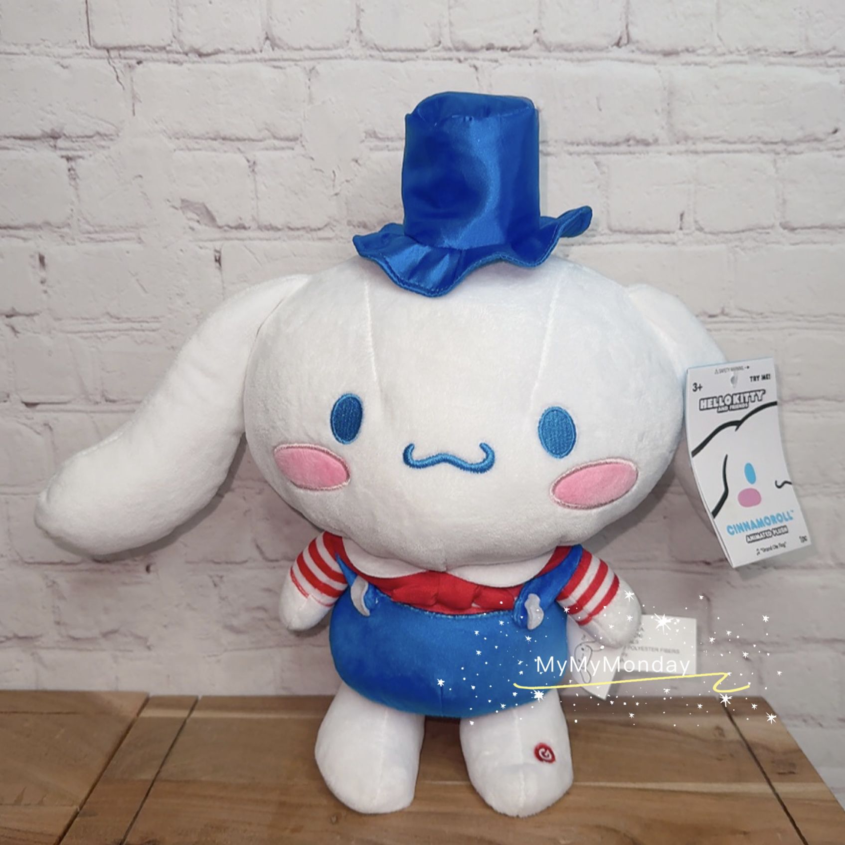 Hello Kitty Cinnamoroll 4th of July Animated Plush Side Stepper