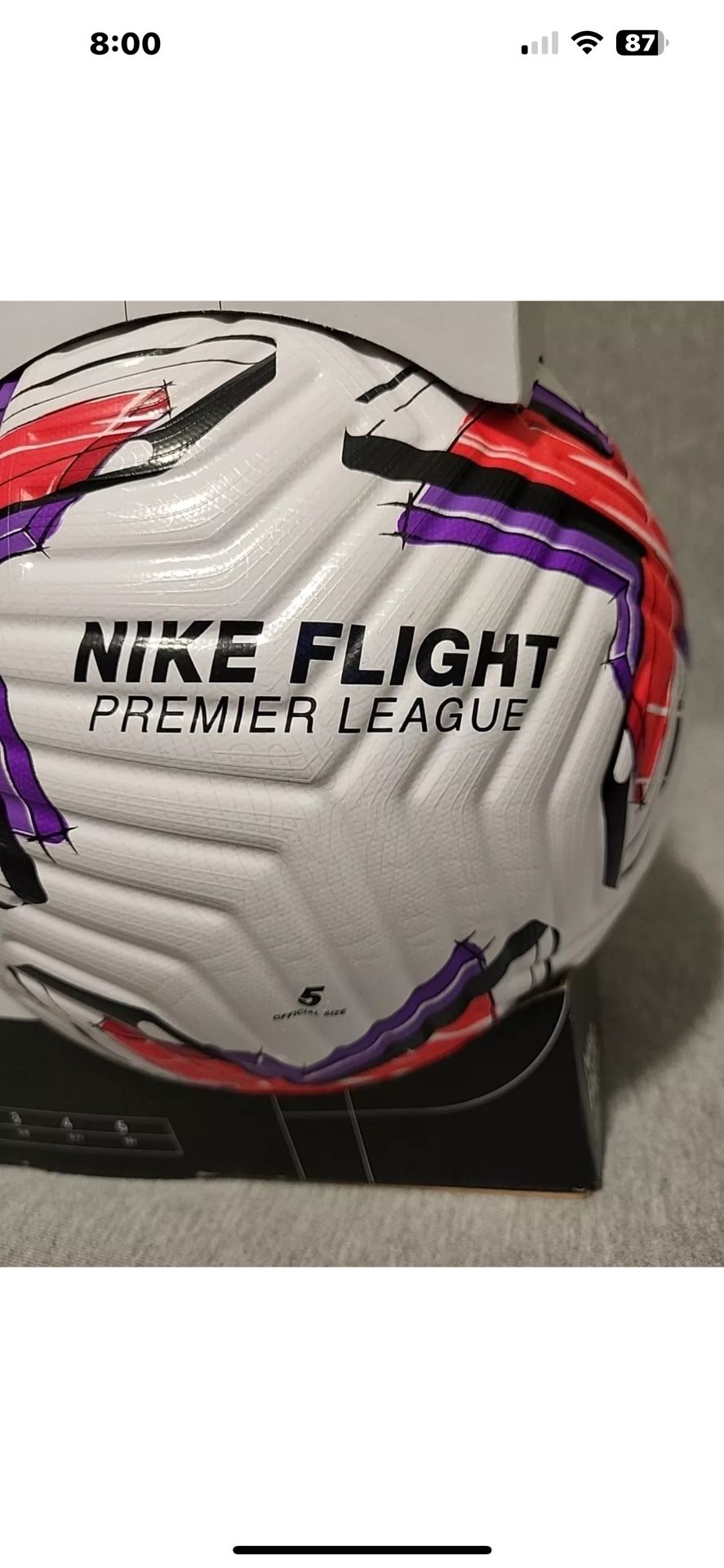 Nike Premier League Flight Official Match Soccer ⚽️Ball Size 5 Brand New 🔥