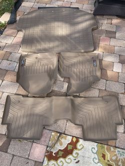 Automotive Weathertech Floor Mats Tan