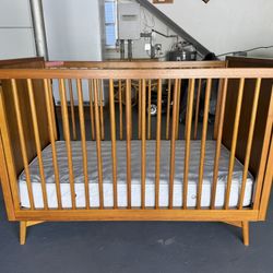 Mid Century Convertible Crib