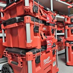 MILWAUKEE PACKOUT 22in Rolling tool box, 22 in Large tool box and 22 in Medium tool box
