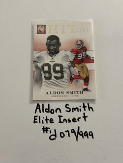 Aldon Smith San Francisco 49ers All-Pro LB Elite Short Print Insert Card. #’d 079/999.