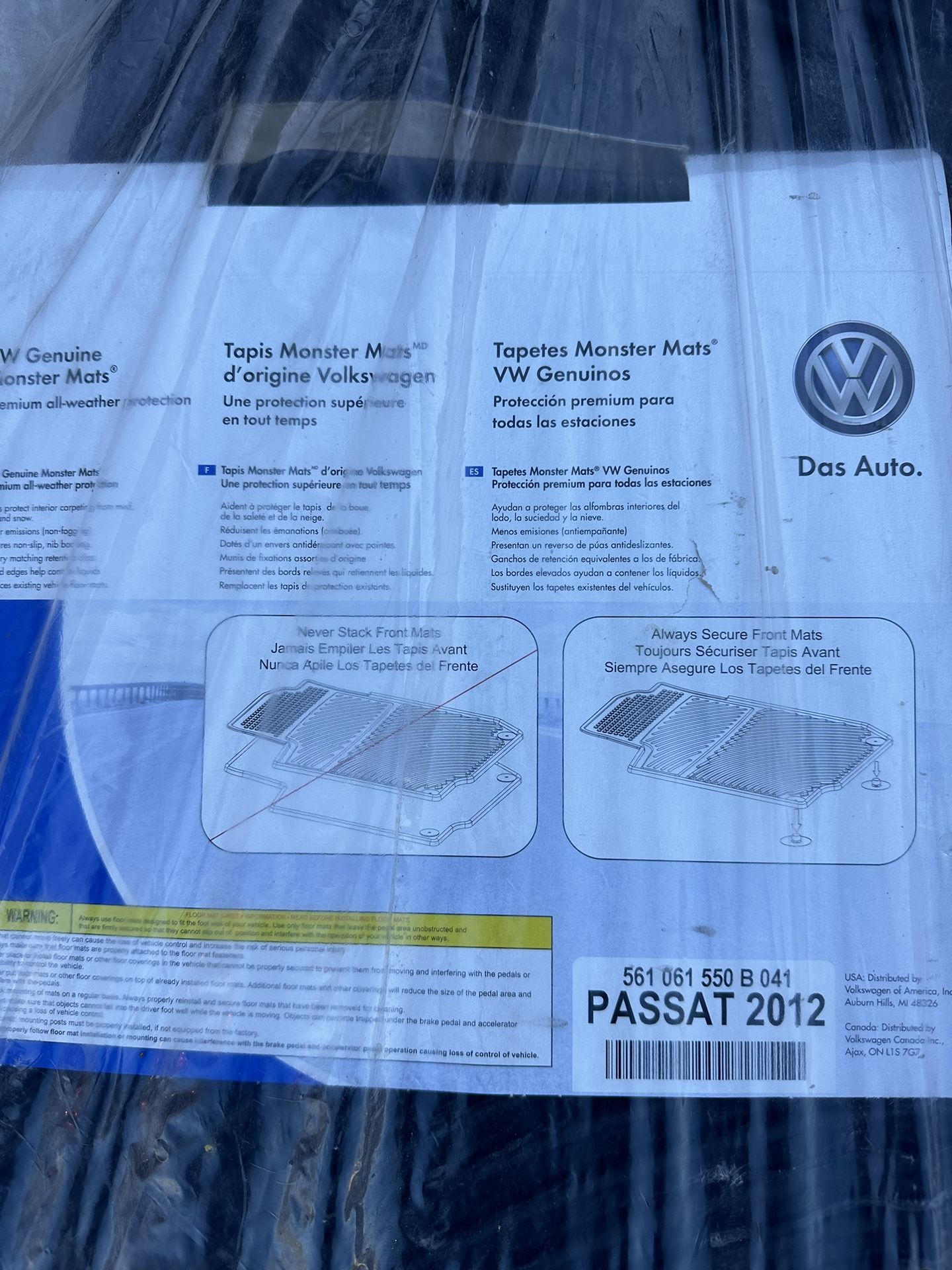 Volkswagen Passat All Wether Floor Mats