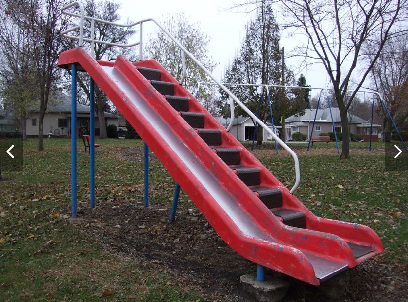 Vintage Playground Slide