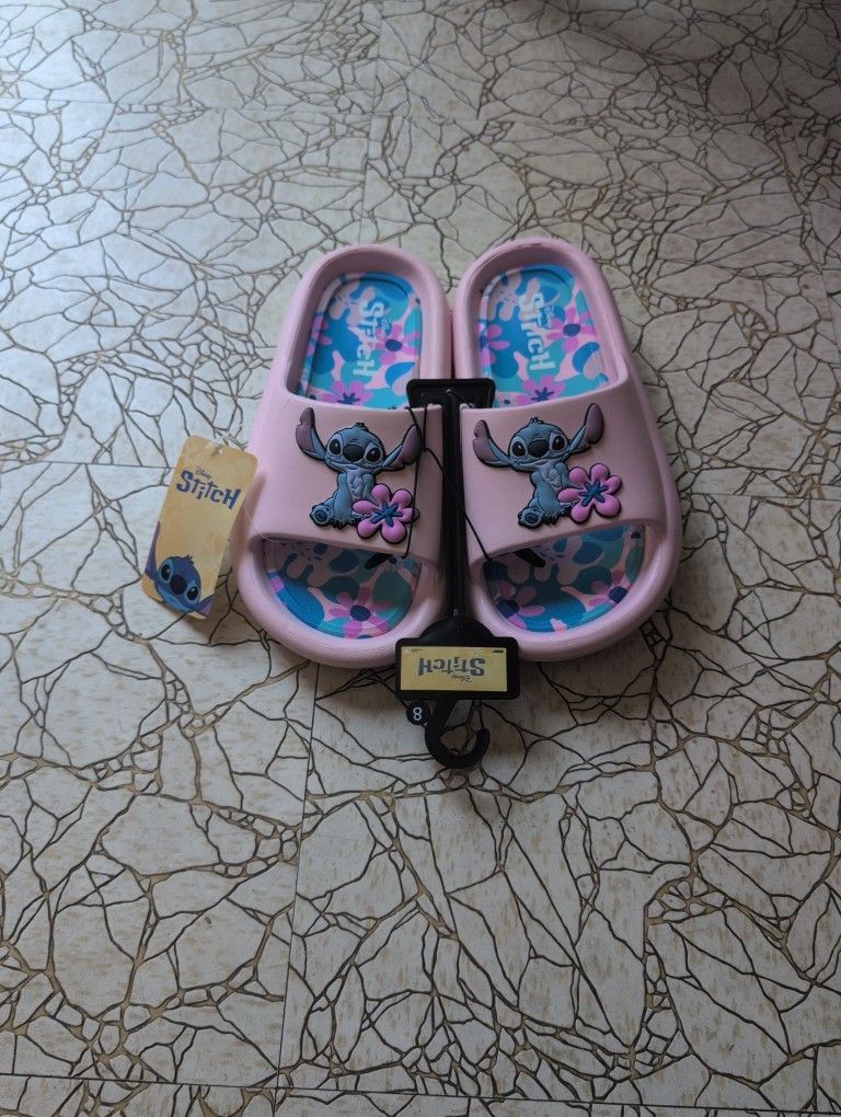 Pink Stitch Sandals