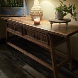 Solid Wood Couch Table