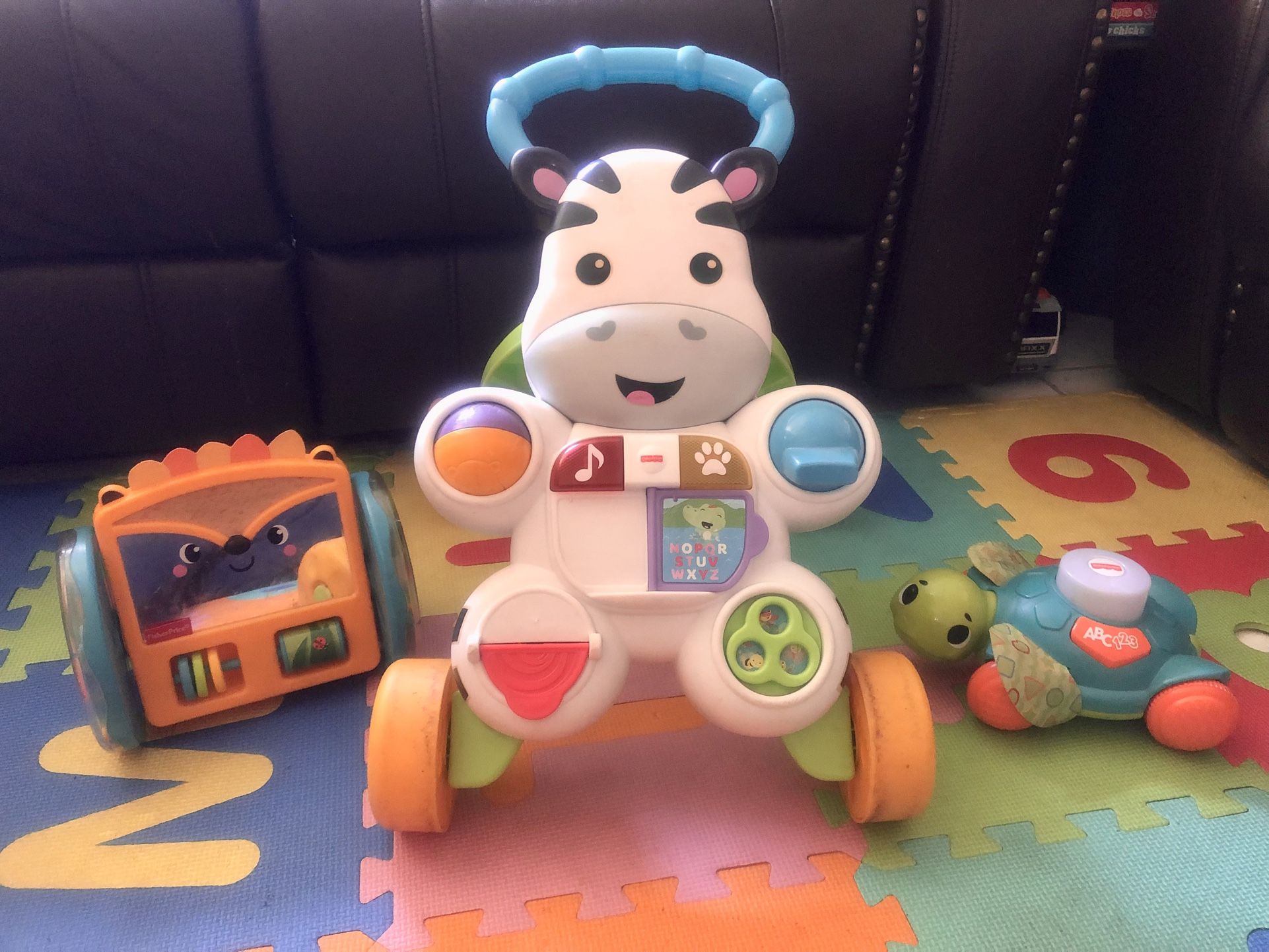 Fisher Price Tummy Time And Walker Toys