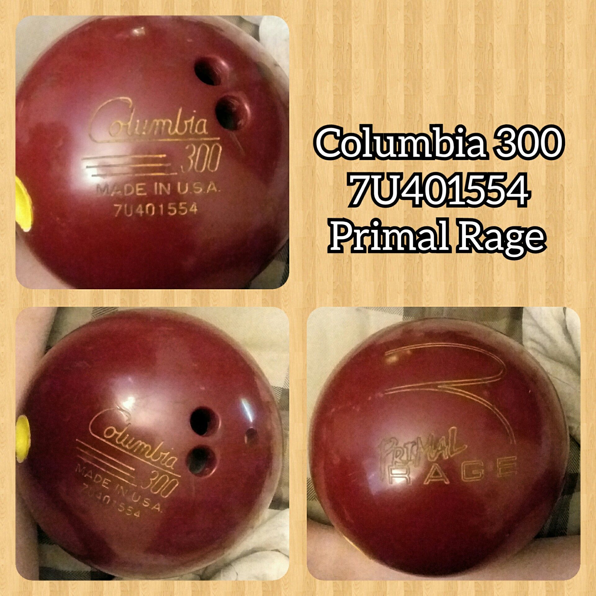 Columbia 300 Primal Rage Bowling Ball