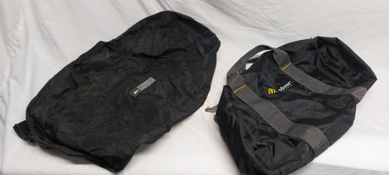 REI & Outdoor Products tote bags, both totes