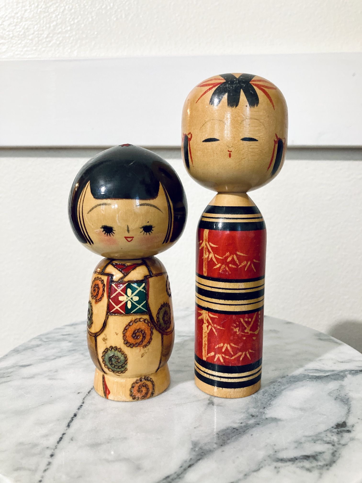 Kokeshi Doll Japanese Wooden  Vintage Traditional 