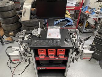 John Bean V1200 Alignment Machine With Setup Stands