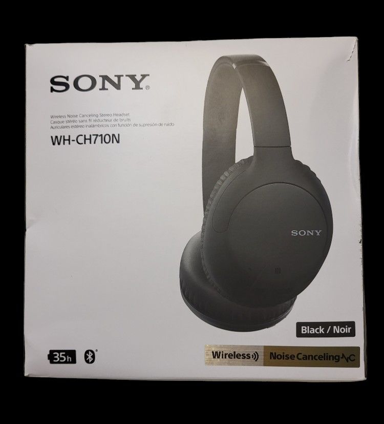 Sony WH-CH710N Wireless Noise-Canceling Headset - Black Still New In Box Tested.